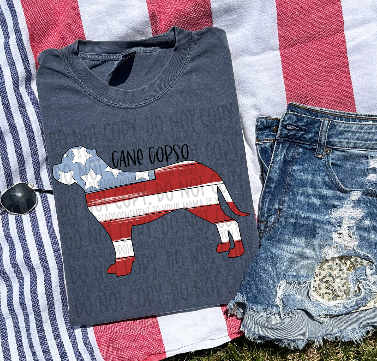 Patriotic Dogs - BLACK TEXT
