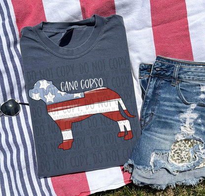 Patriotic Dogs - WHITE TEXT