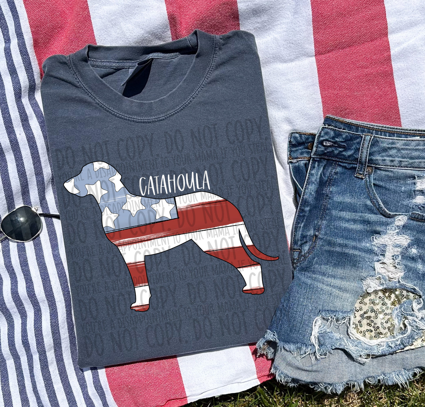 Patriotic Dogs - WHITE TEXT