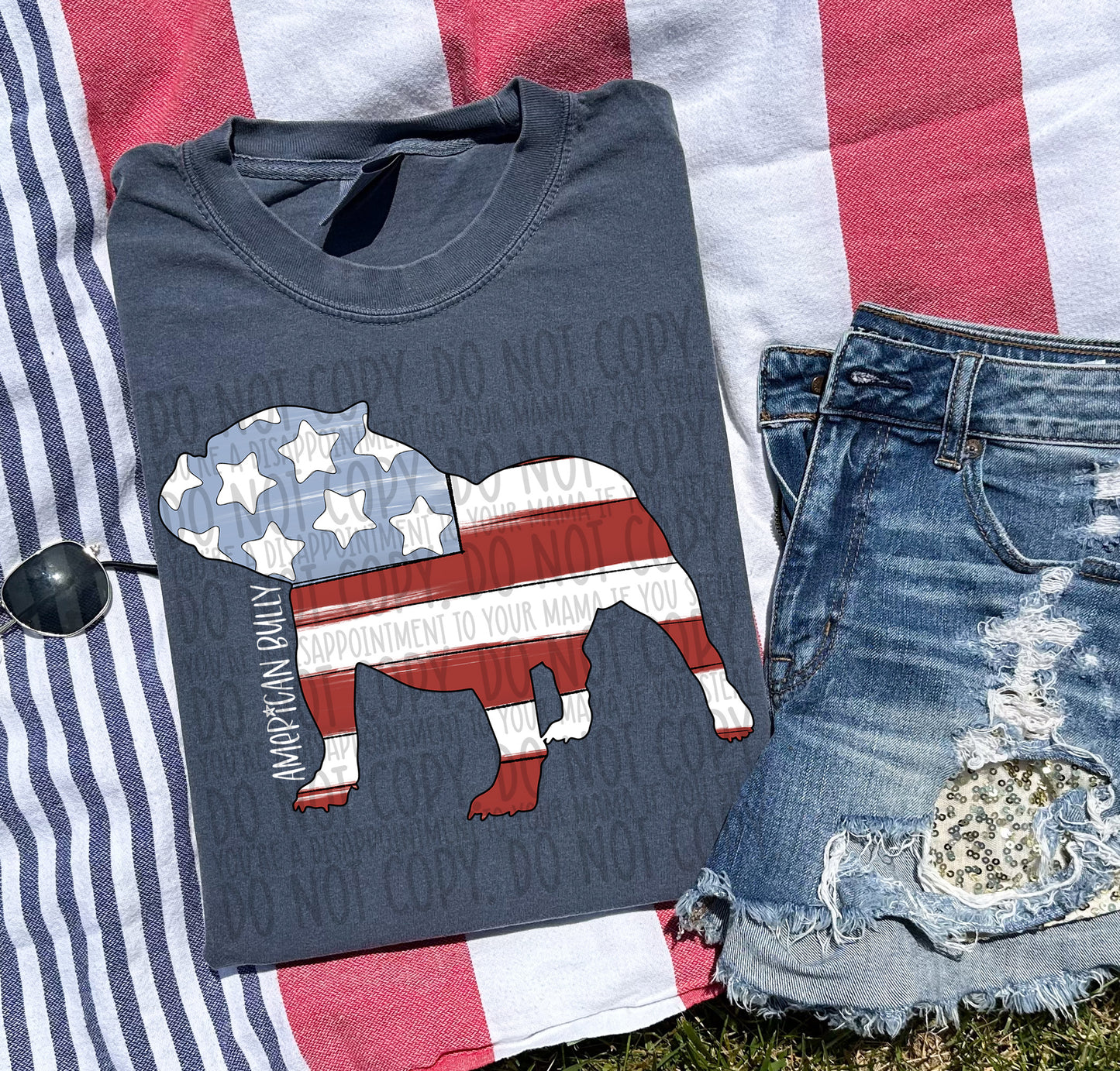 Patriotic Dogs - WHITE TEXT