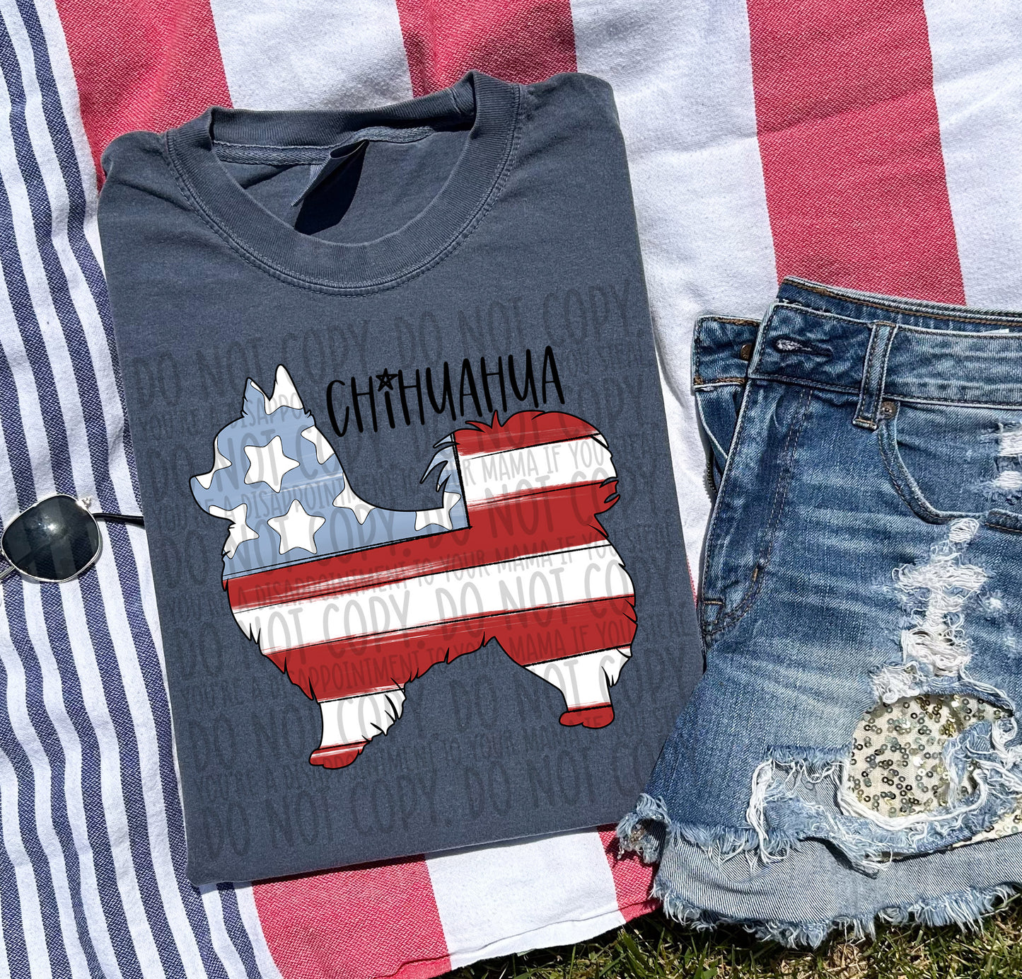 Patriotic Dogs - BLACK TEXT