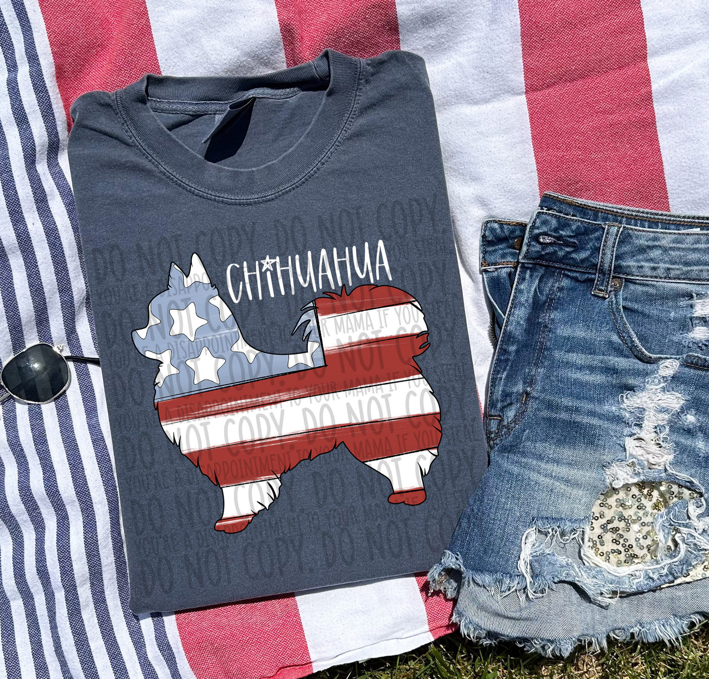 Patriotic Dogs - WHITE TEXT
