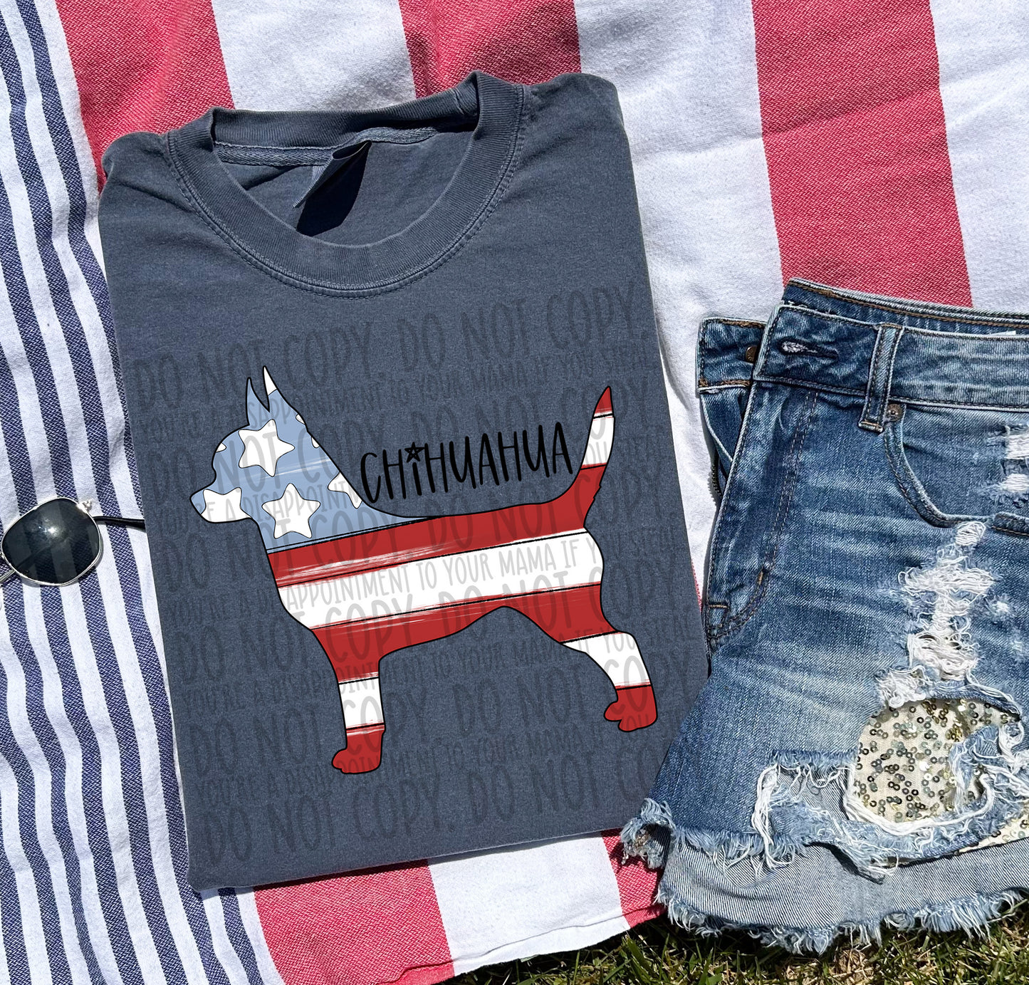 Patriotic Dogs - BLACK TEXT