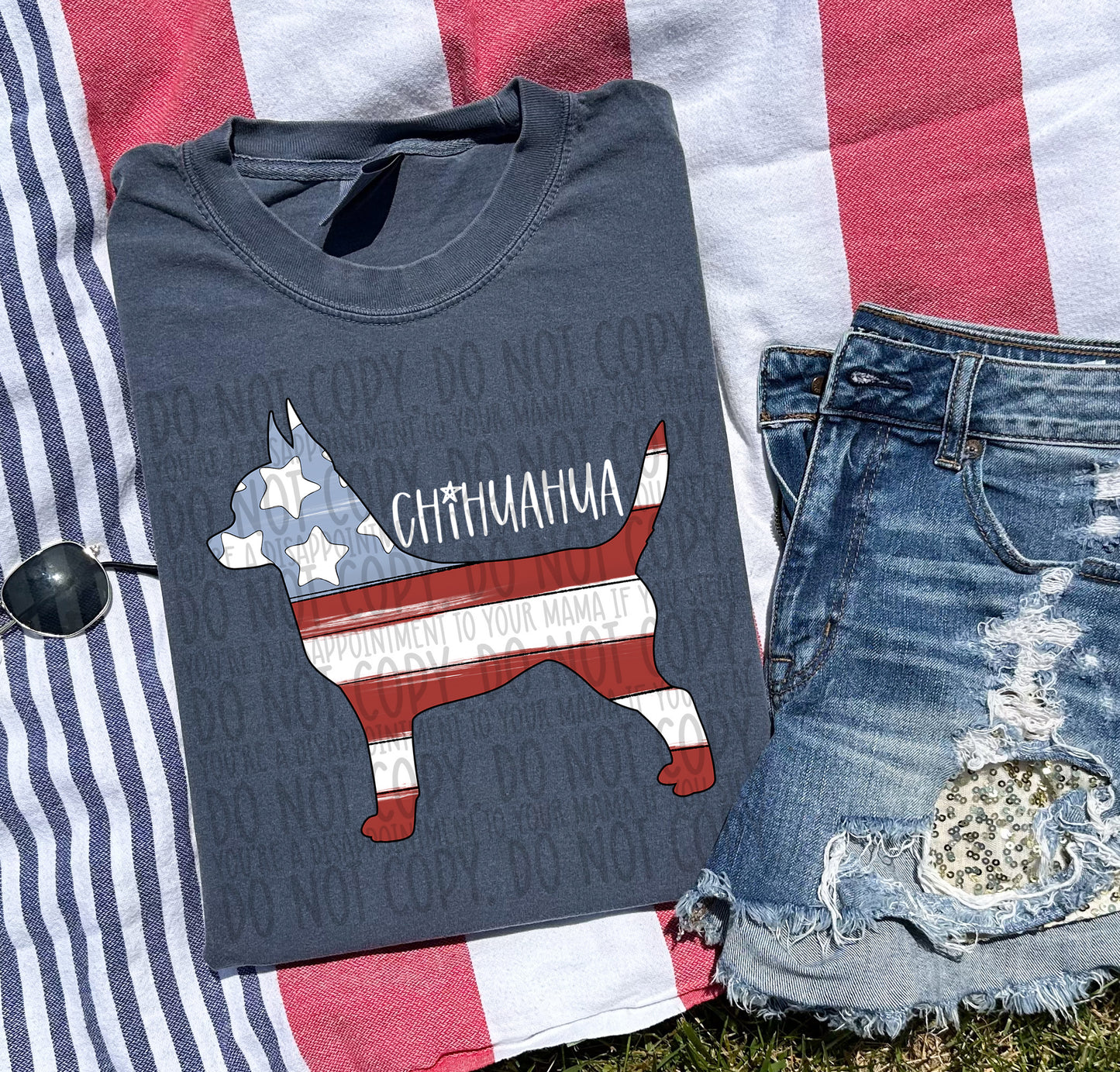 Patriotic Dogs - WHITE TEXT