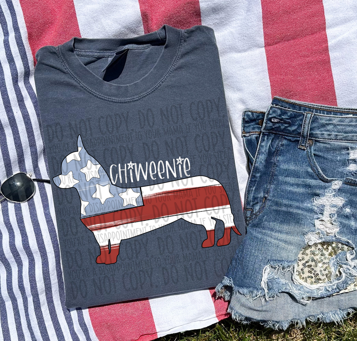 Patriotic Dogs - WHITE TEXT
