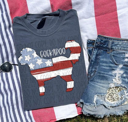 Patriotic Dogs - WHITE TEXT