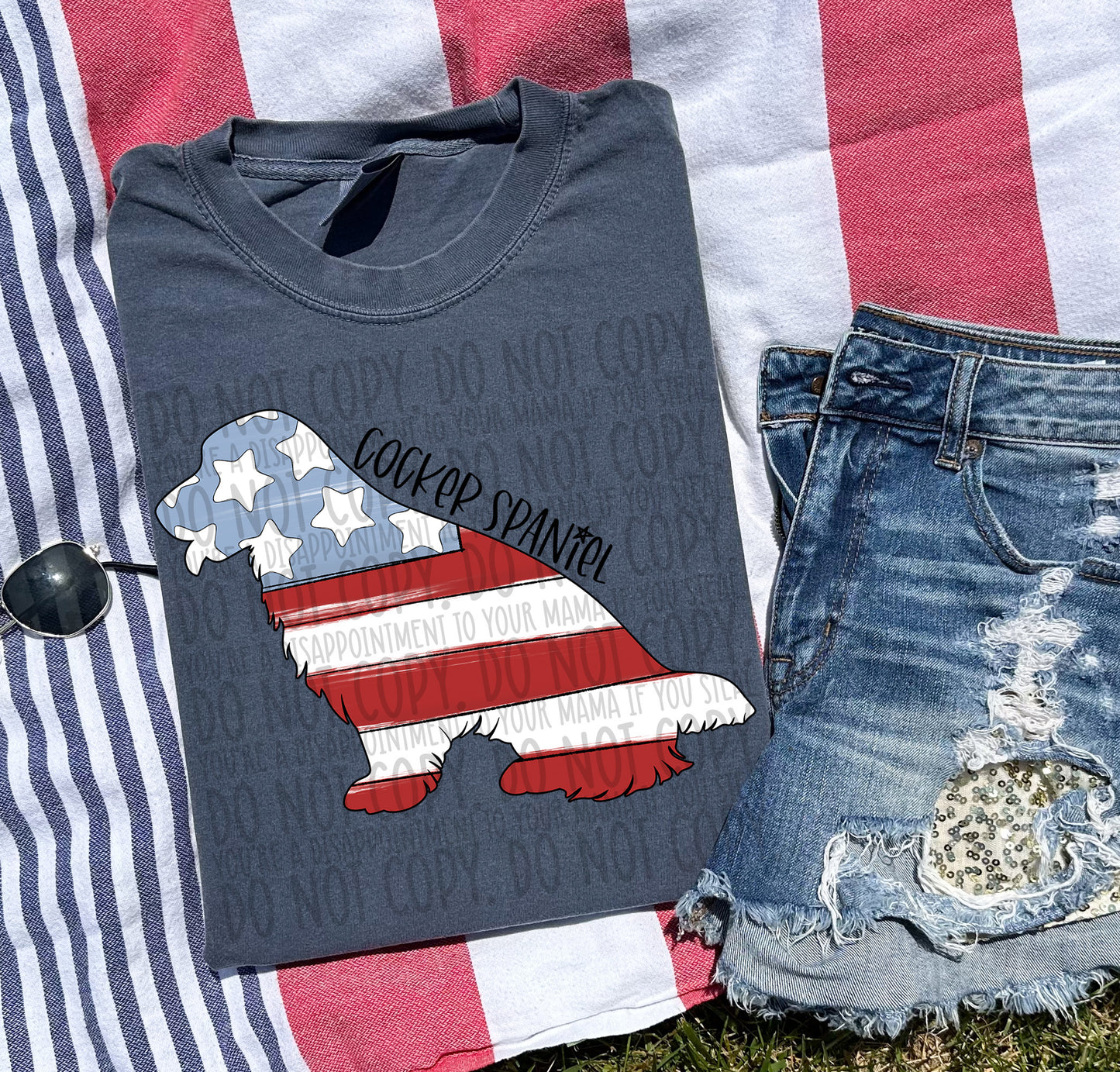 Patriotic Dogs - BLACK TEXT