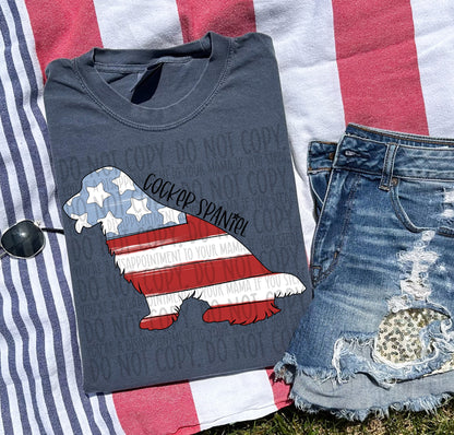 Patriotic Dogs - BLACK TEXT