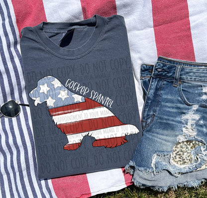 Patriotic Dogs - WHITE TEXT