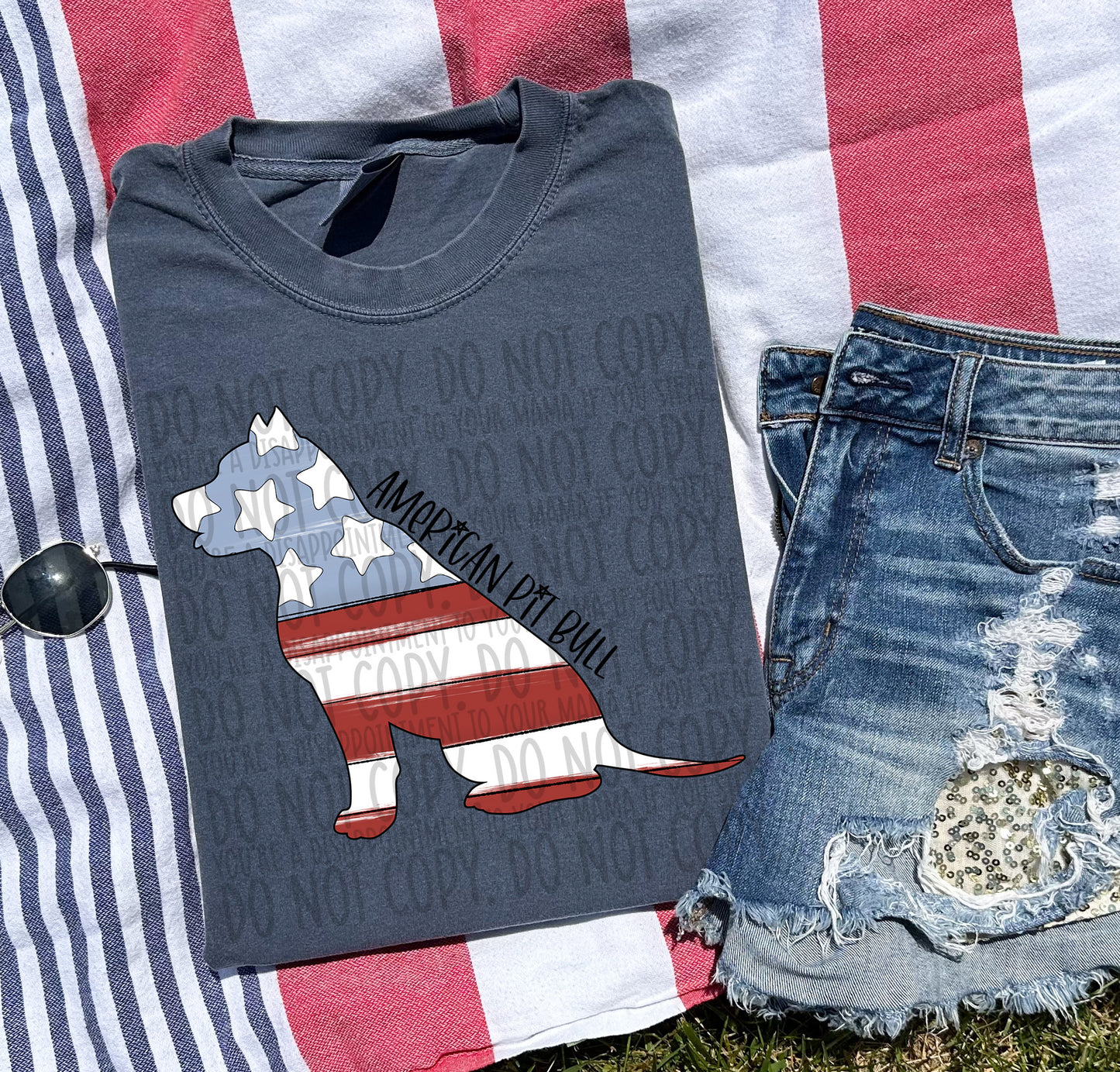 Patriotic Dogs - BLACK TEXT