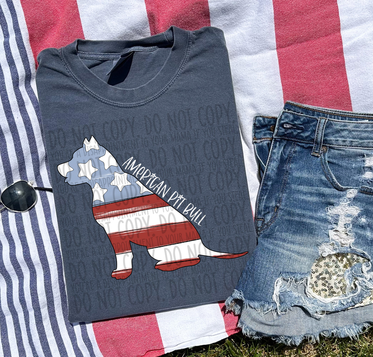 Patriotic Dogs - WHITE TEXT