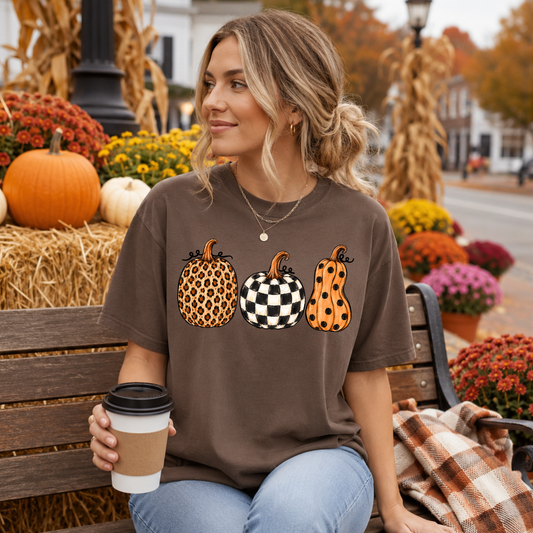 3 Fall Pumpkins