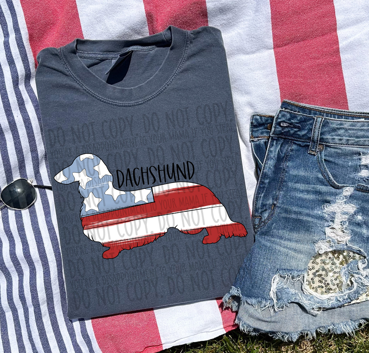 Patriotic Dogs - BLACK TEXT