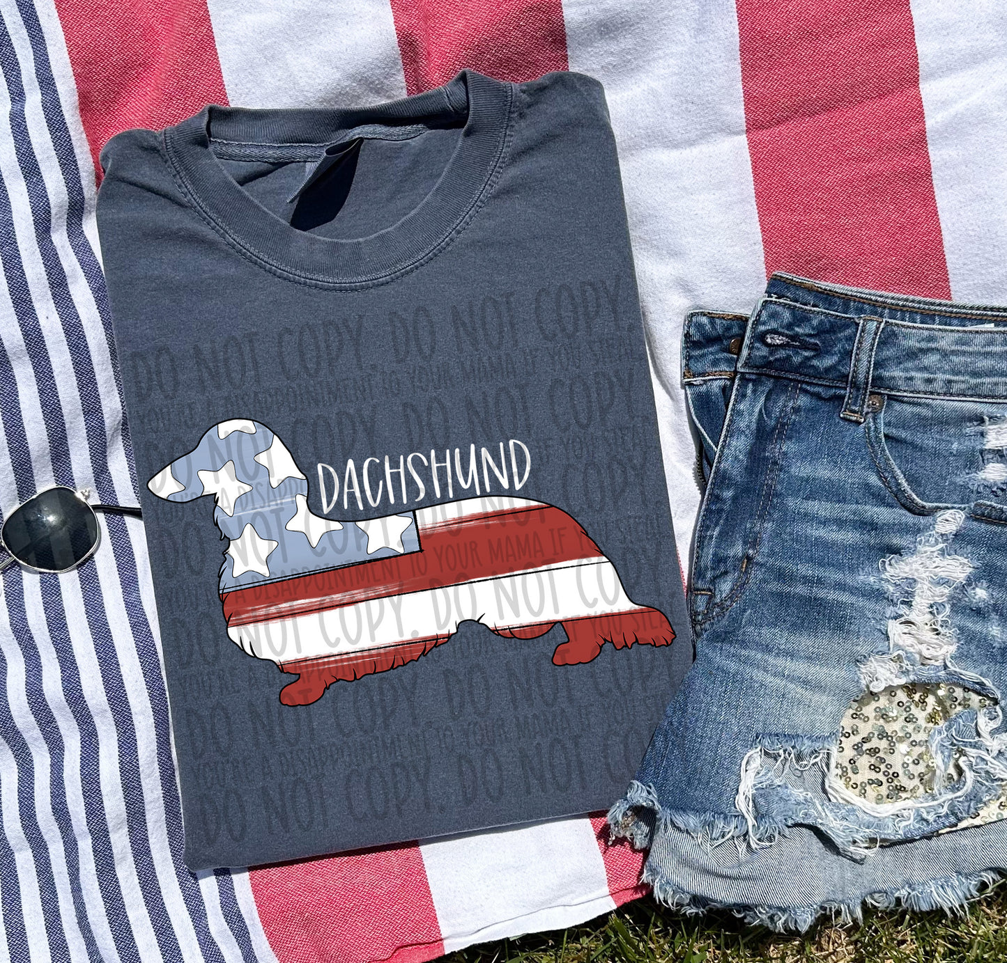 Patriotic Dogs - WHITE TEXT
