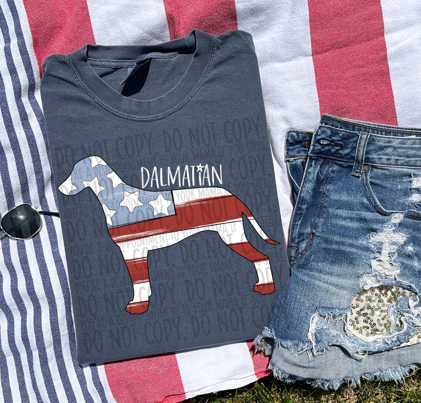 Patriotic Dogs - WHITE TEXT