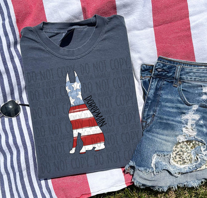 Patriotic Dogs - BLACK TEXT