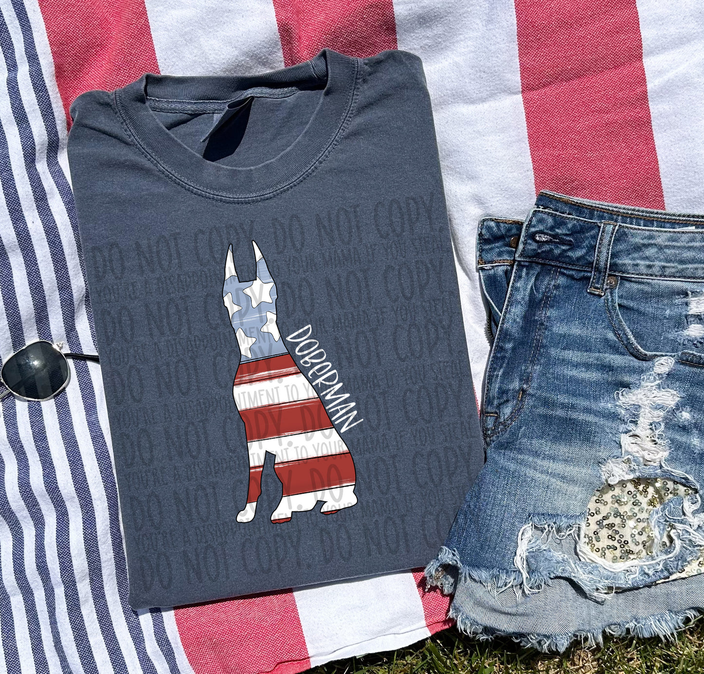 Patriotic Dogs - WHITE TEXT