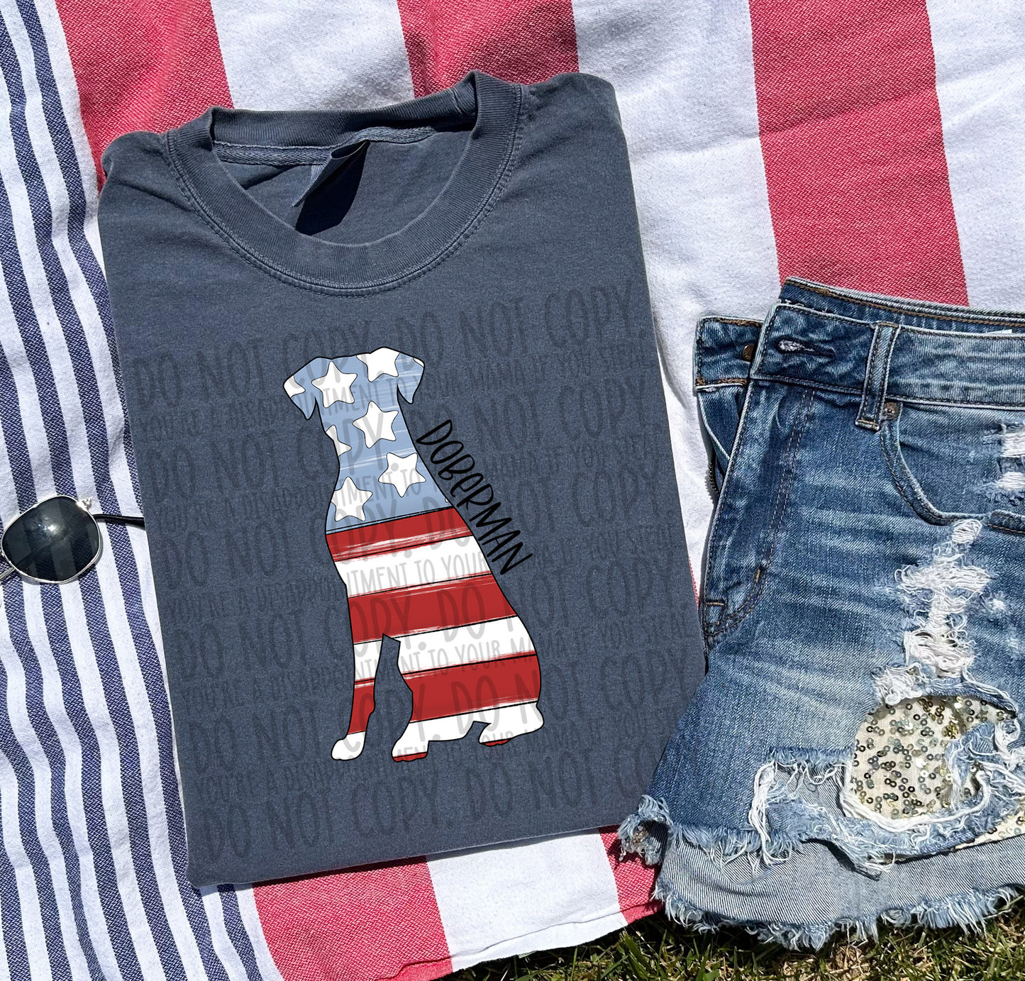 Patriotic Dogs - BLACK TEXT