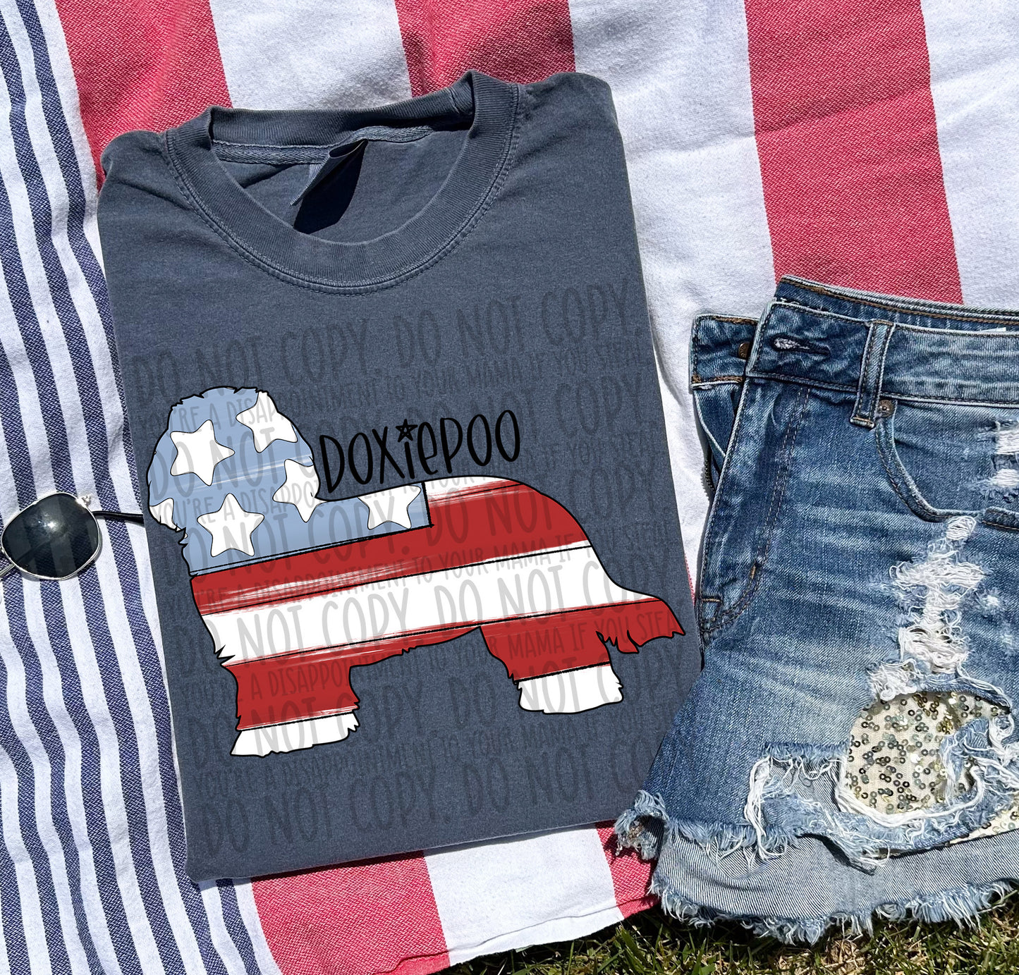 Patriotic Dogs - BLACK TEXT