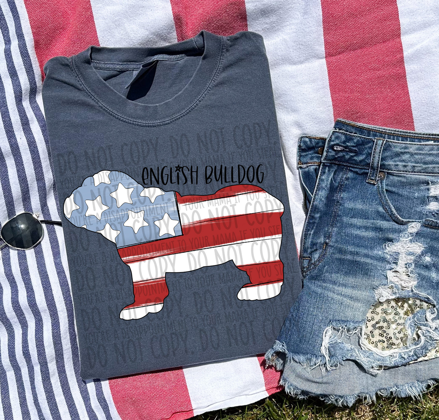 Patriotic Dogs - BLACK TEXT