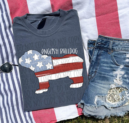 Patriotic Dogs - WHITE TEXT