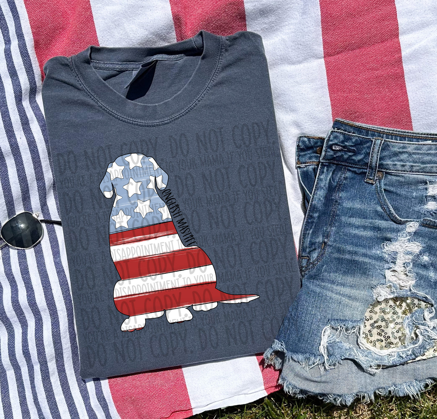 Patriotic Dogs - BLACK TEXT