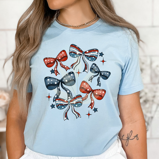 4th Of July Bow Collage