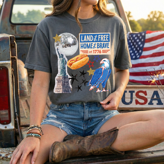 4th Of July Vintage Collage