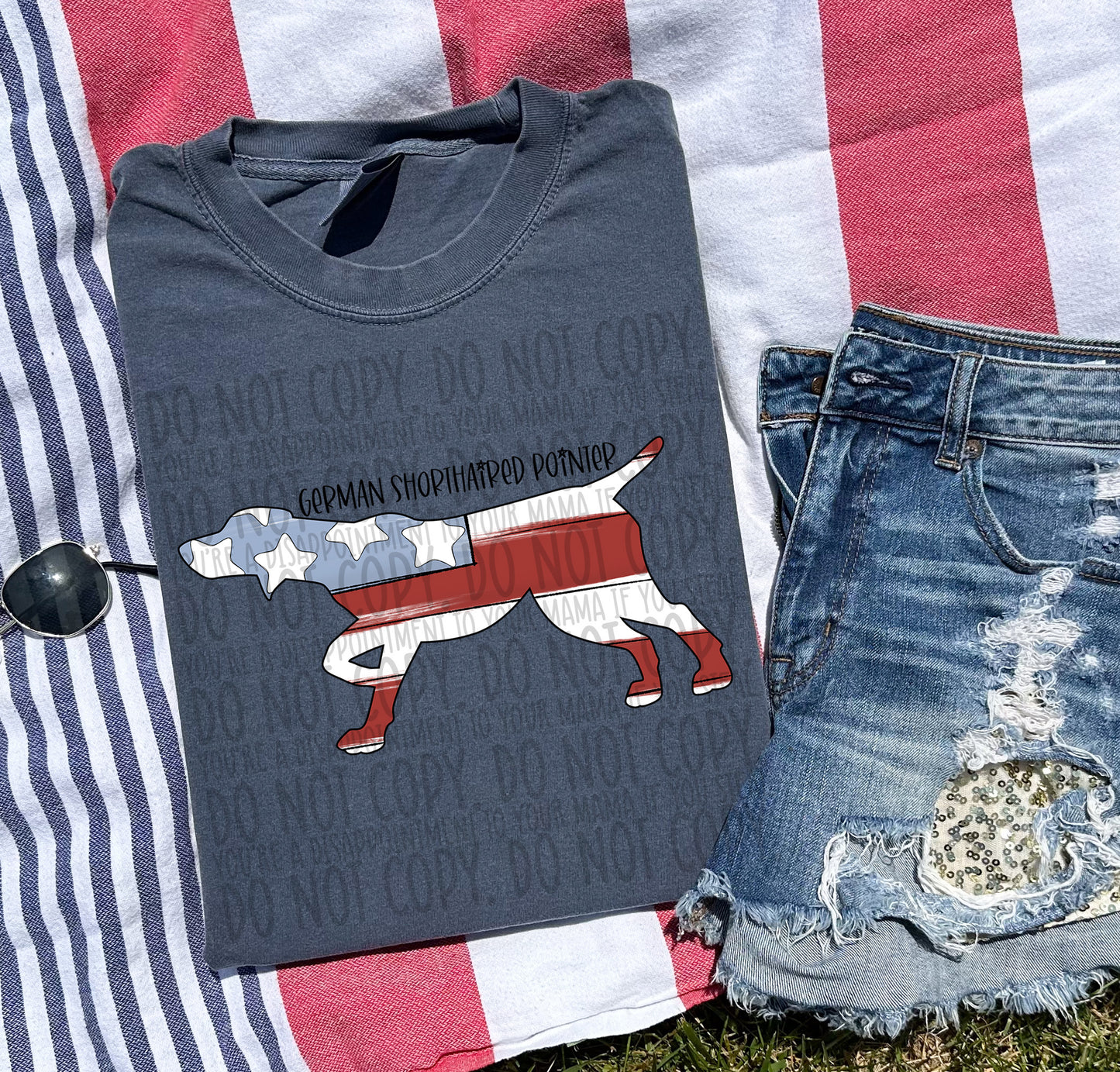 Patriotic Dogs - BLACK TEXT