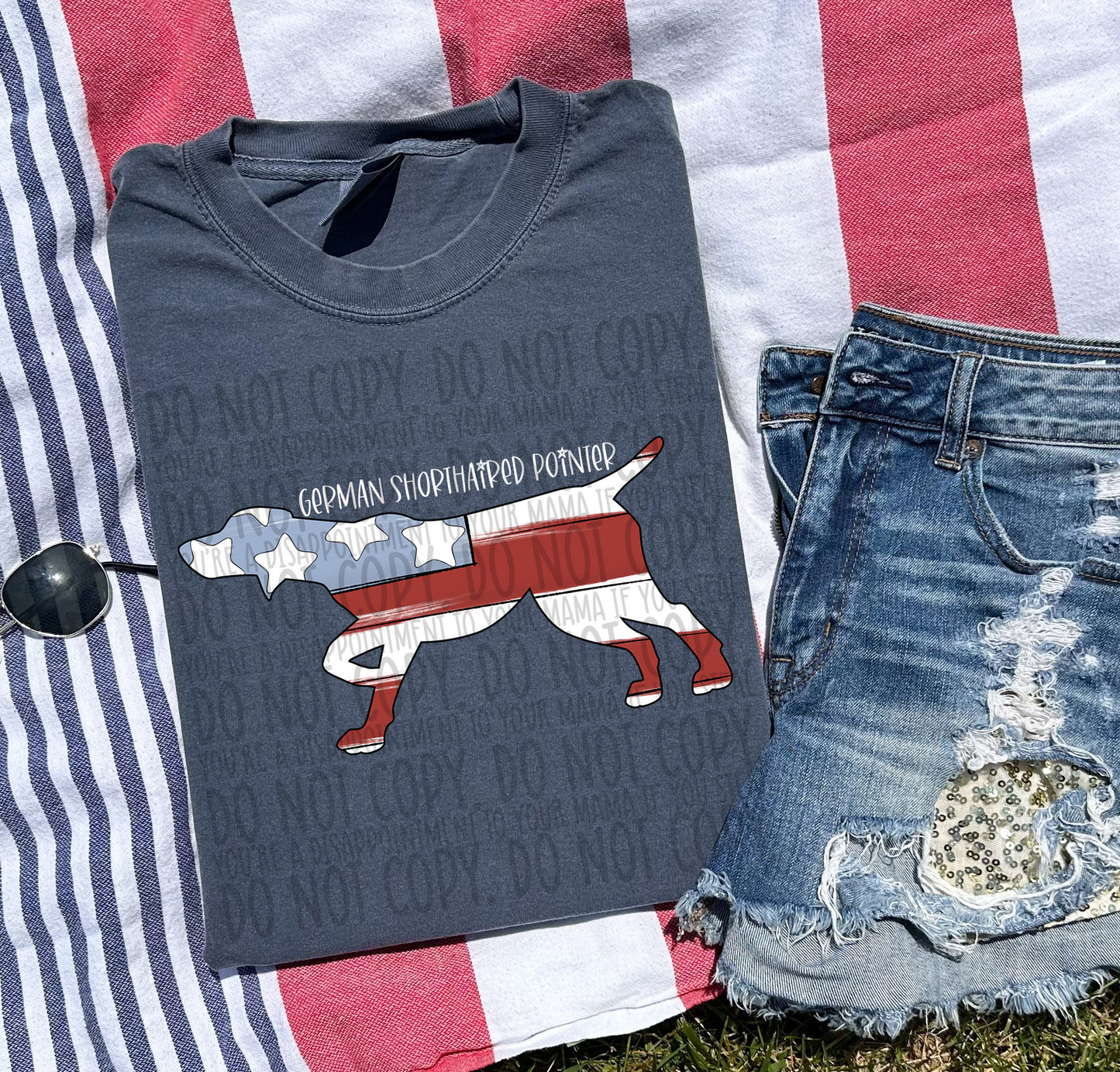 Patriotic Dogs - WHITE TEXT