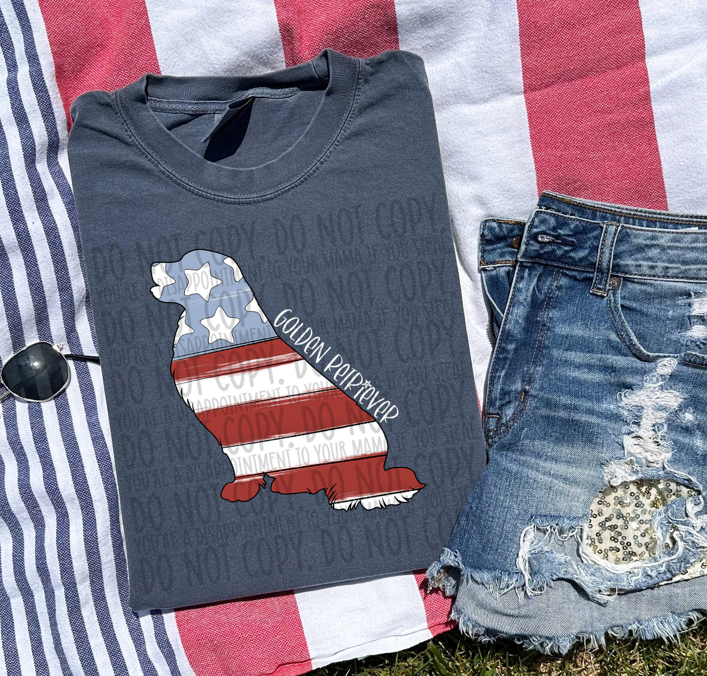 Patriotic Dogs - WHITE TEXT