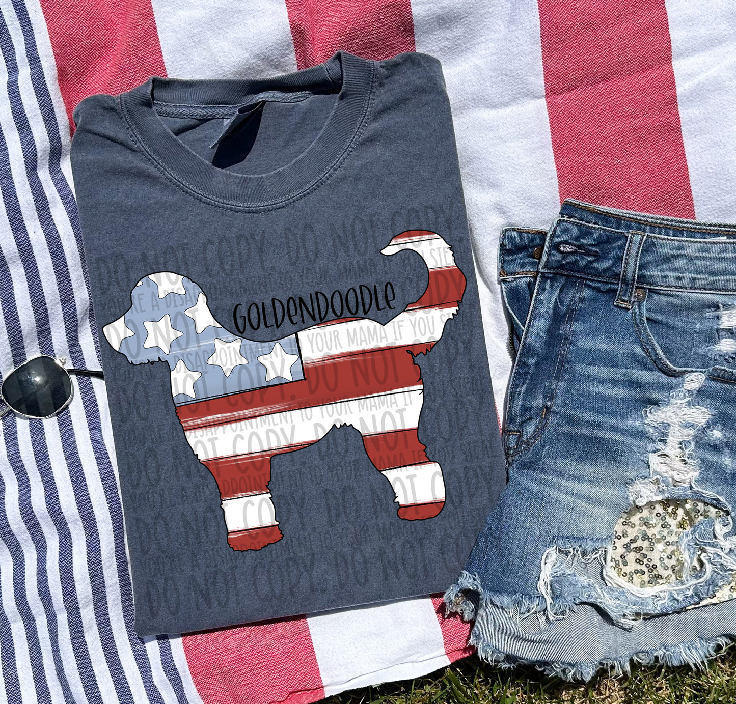 Patriotic Dogs - BLACK TEXT