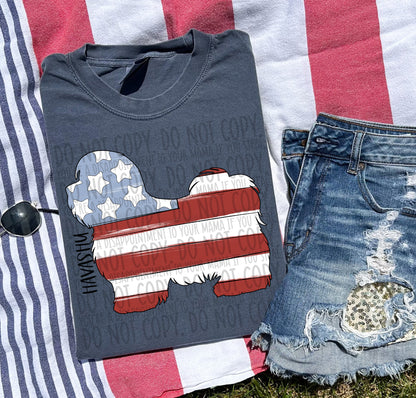 Patriotic Dogs - BLACK TEXT