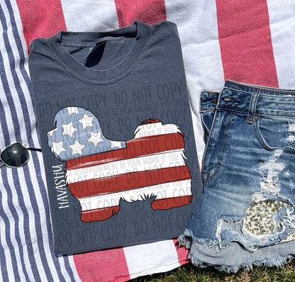 Patriotic Dogs - WHITE TEXT