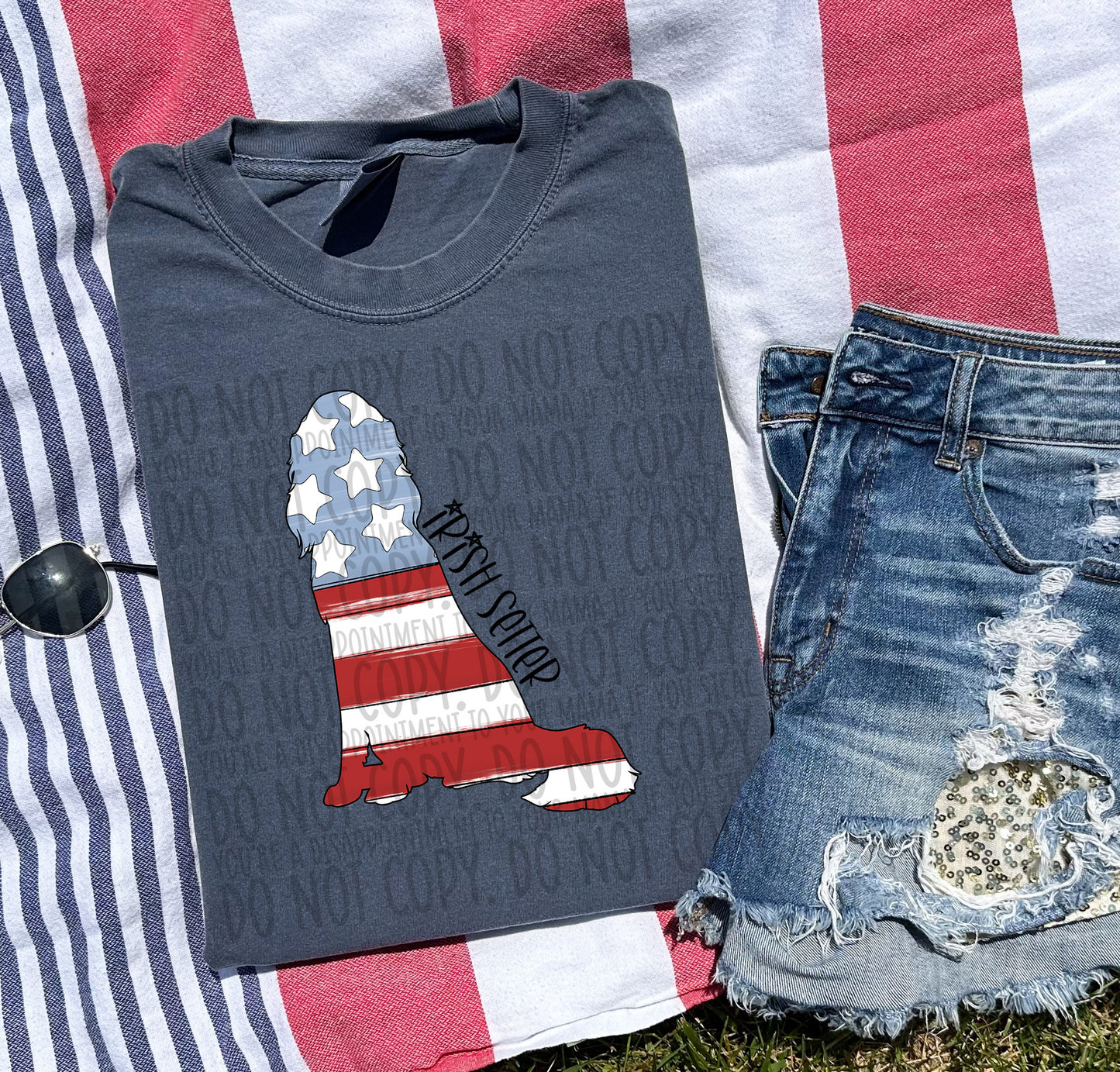 Patriotic Dogs - BLACK TEXT
