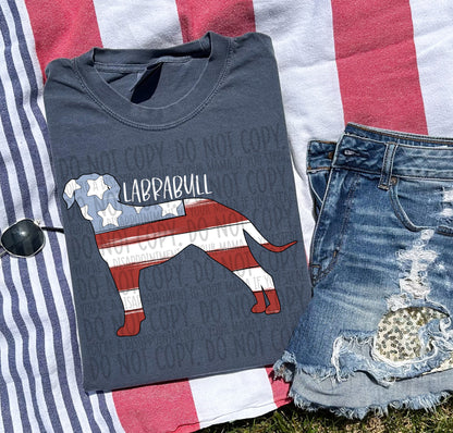 Patriotic Dogs - WHITE TEXT