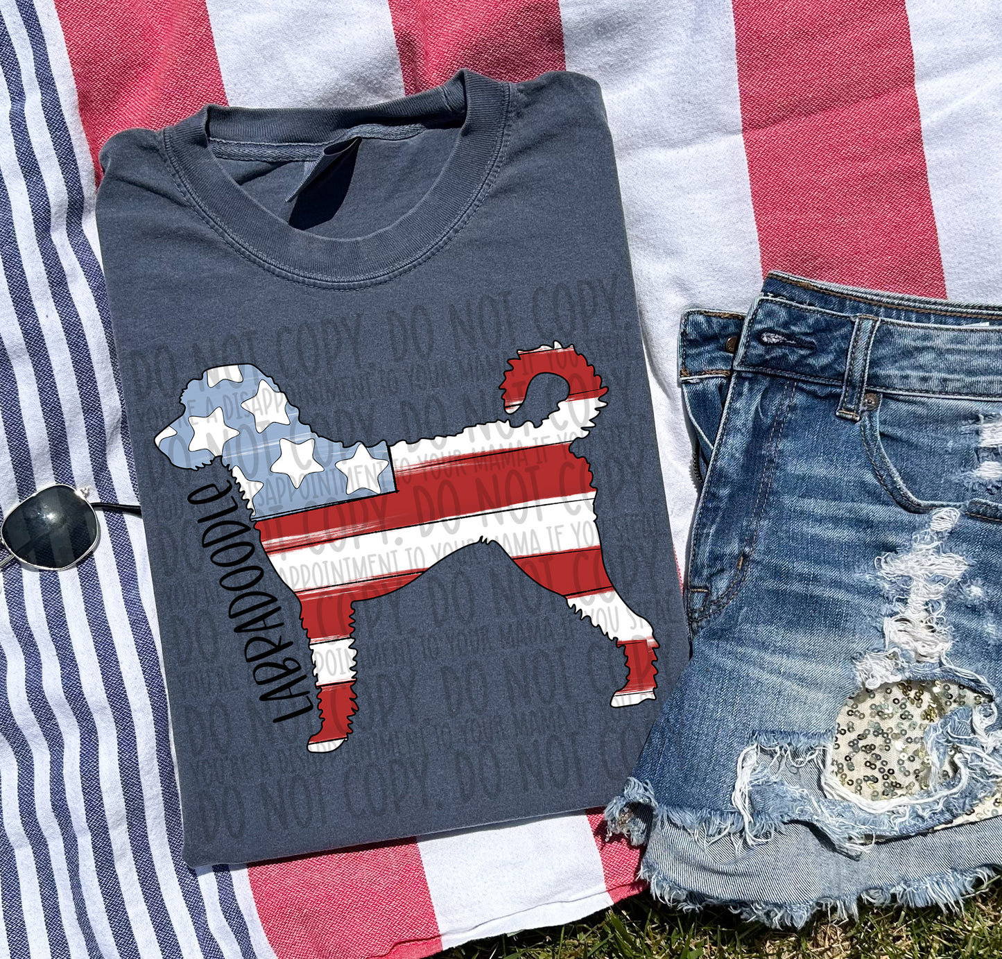 Patriotic Dogs - BLACK TEXT
