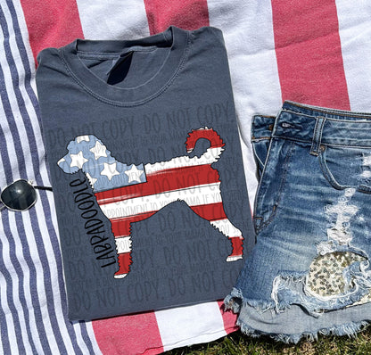 Patriotic Dogs - BLACK TEXT