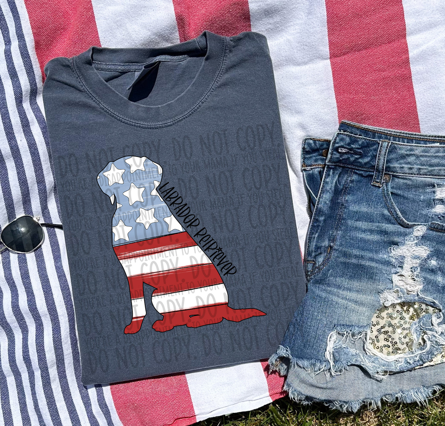 Patriotic Dogs - BLACK TEXT
