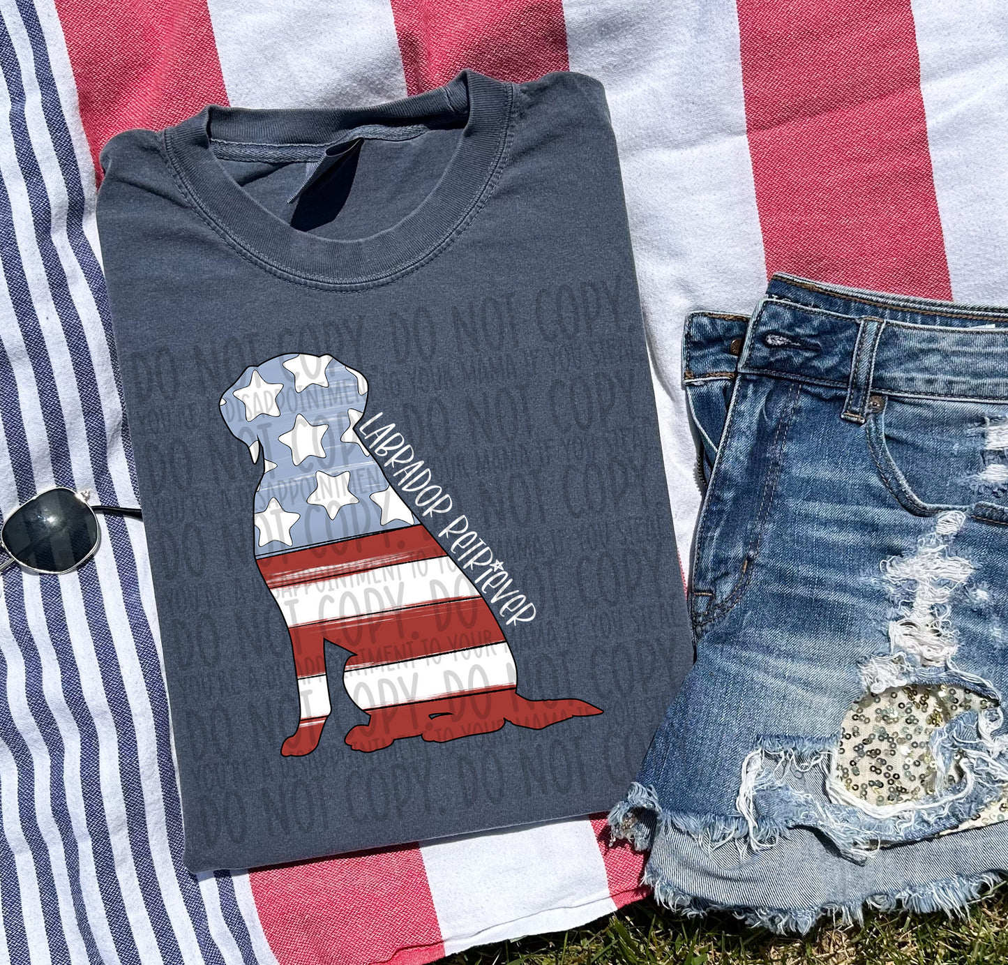 Patriotic Dogs - WHITE TEXT