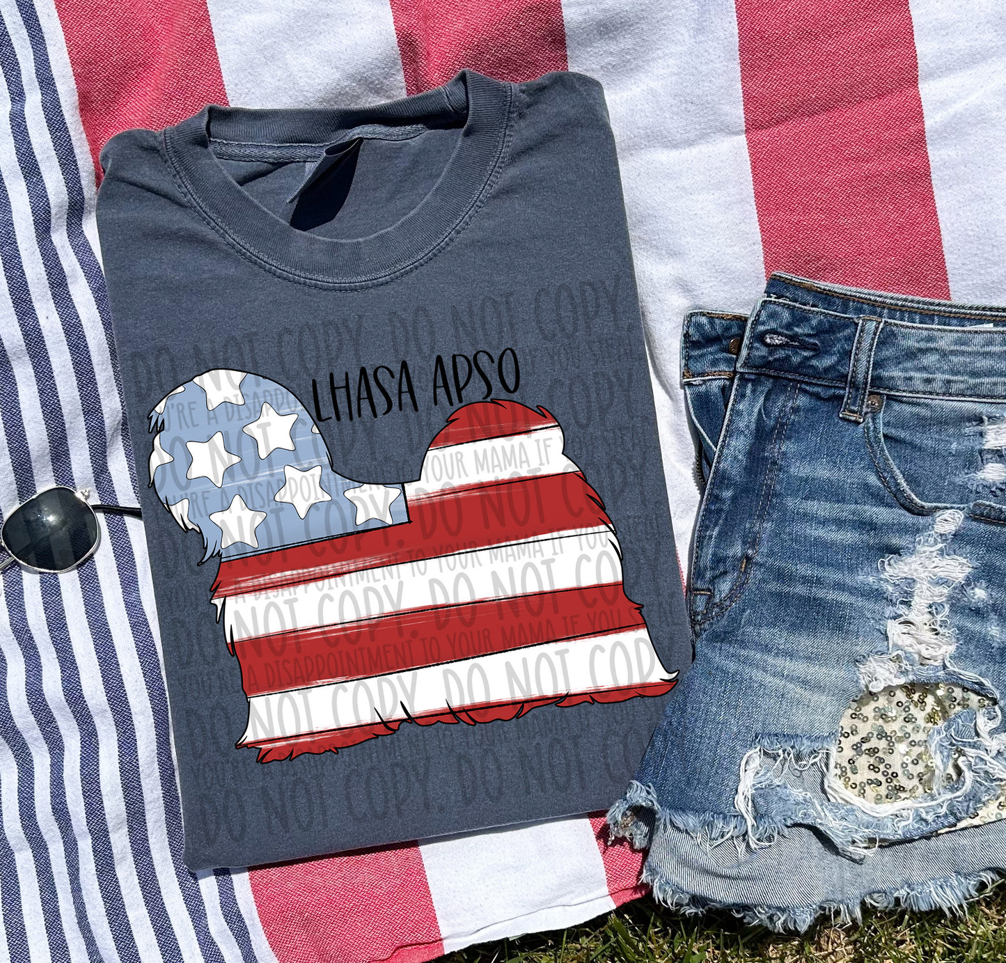 Patriotic Dogs - BLACK TEXT