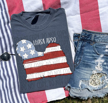 Patriotic Dogs - WHITE TEXT