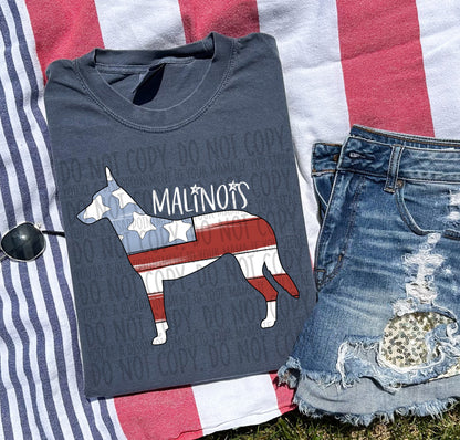 Patriotic Dogs - WHITE TEXT