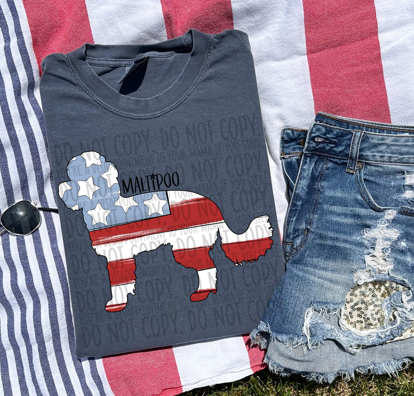 Patriotic Dogs - BLACK TEXT