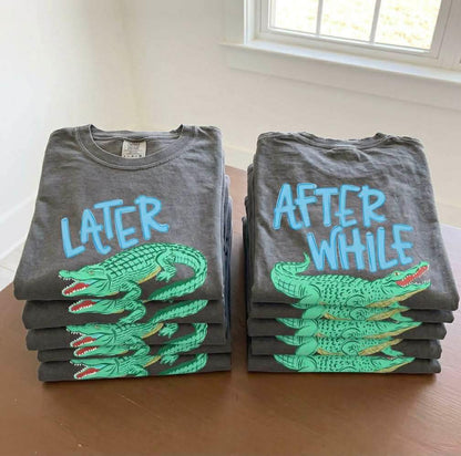 Blue After While Croc
