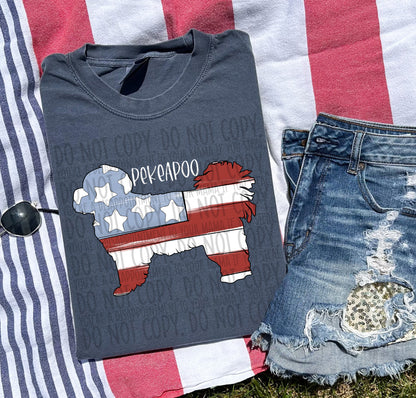 Patriotic Dogs - WHITE TEXT