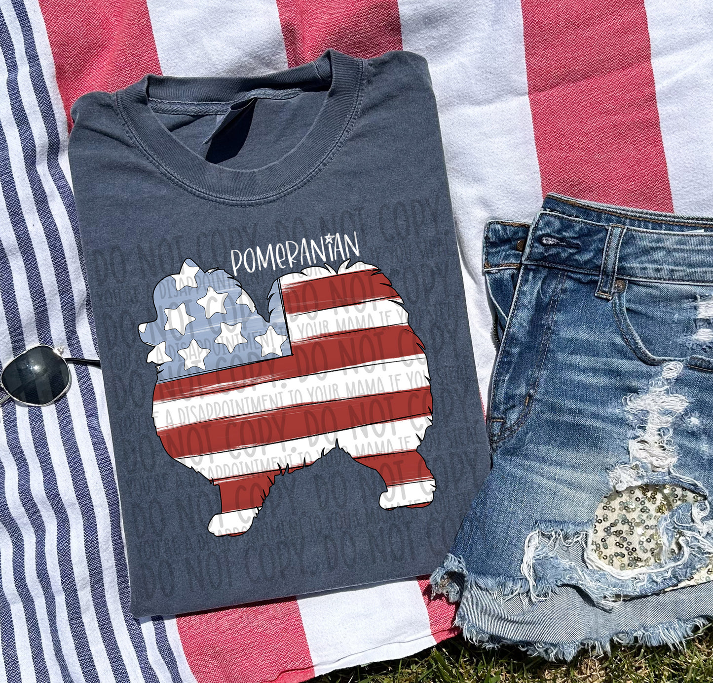 Patriotic Dogs - WHITE TEXT