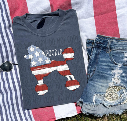 Patriotic Dogs - WHITE TEXT