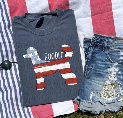 Patriotic Dogs - WHITE TEXT