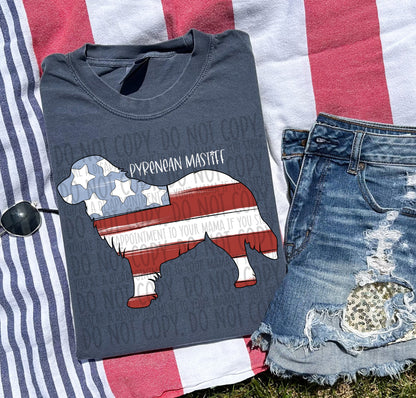 Patriotic Dogs - WHITE TEXT